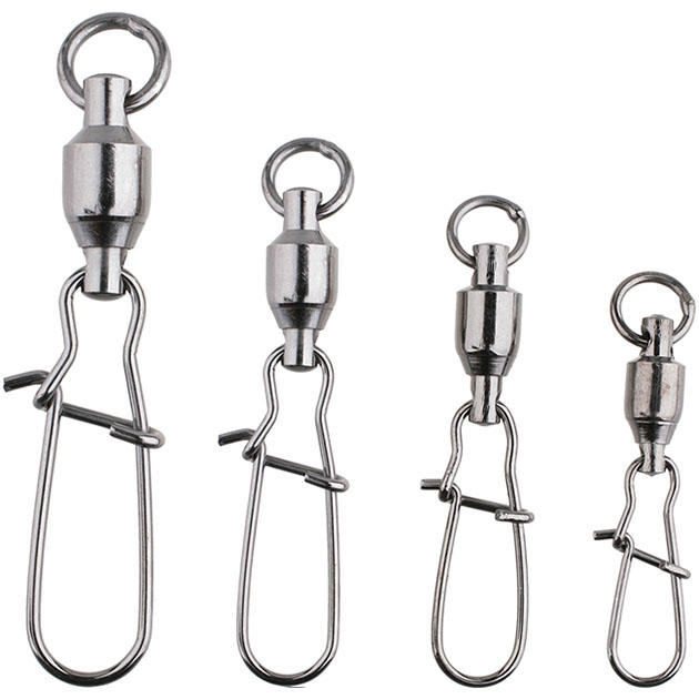 Застежка Fastlock с шарикоподш. вертлюжком Mikado BN № 4.  тест 35 кг. (5 шт.)