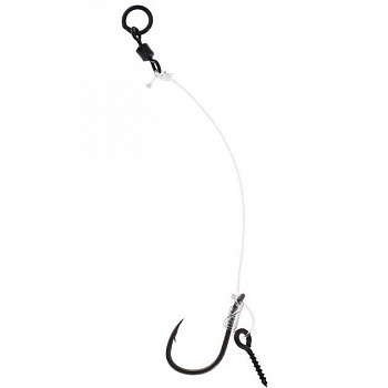 Поводок для бойлов Mikado CHOD RIG LONG 8 см, кр.№2, 20 lbs, леска Chod Line  с винтом (уп.-3шт.)